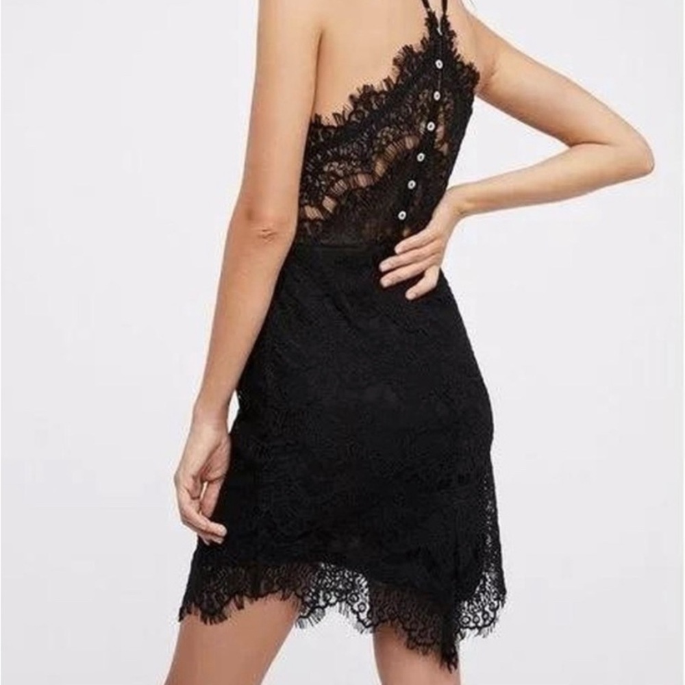 FreePeople intimately black lace dress size L